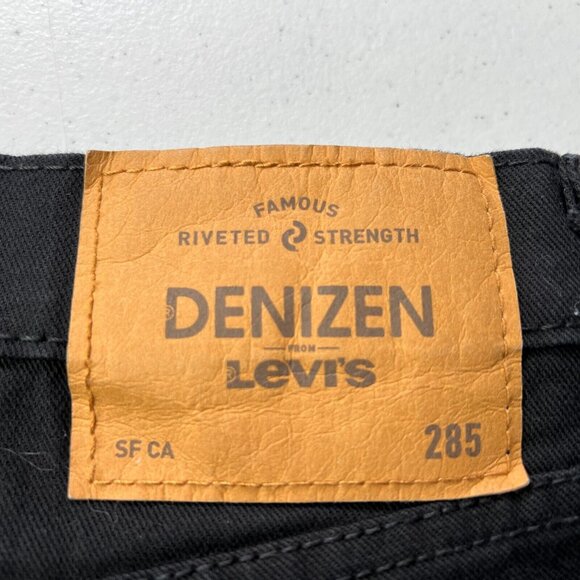 Levis Denison 285 Relaxed Fit Jeans Mens 32 X 32 Black Cotton Denim - Picture 3 of 10